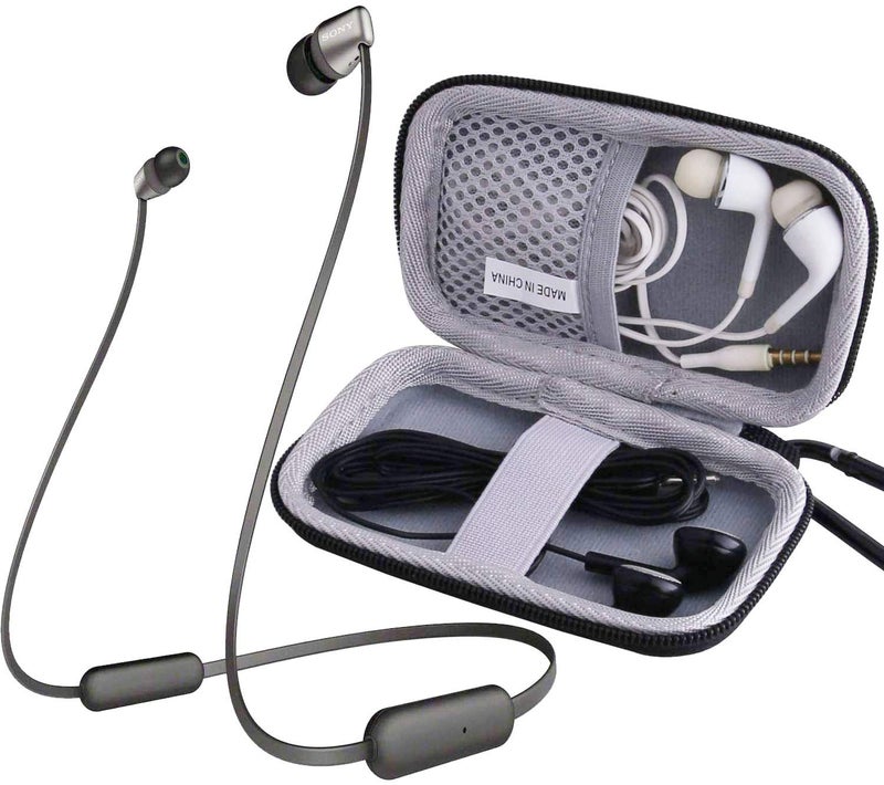 WERJIA Hard EVA Travel Case for Sony Wi-Xb400/Wi-C200/ WI-C310 Wireless in-Ear Headphones. Earphone Carrying Case MP3 Player Case Headphone Small Storage Pouch - Image 1